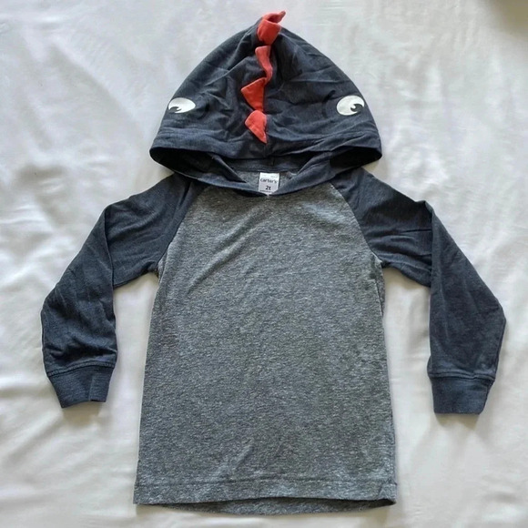 Carter’s Shark Shirt with Hood - Picture 2 of 11